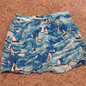 Sailboat skirt with pockets